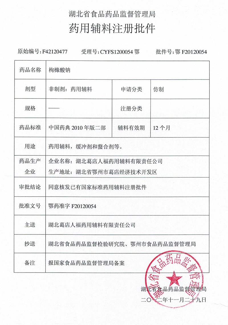 枸櫞酸、枸緣酸鈉